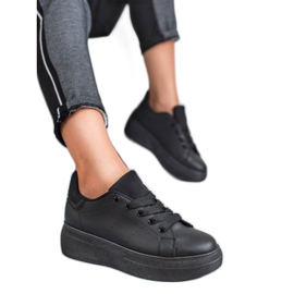 SHELOVET Zapatos deportivos negros 4