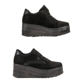 SHELOVET Zapatos negros en la plataforma 1 SHELOVET Zapatos negros en la plataforma 1