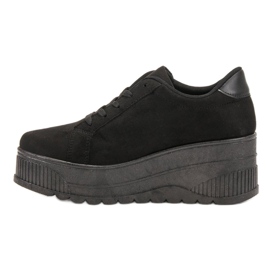SHELOVET Zapatos negros en la plataforma 3