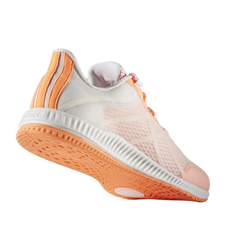 Adidas Gymbreaker Bounce W BB0983 zapatillas de entrenamiento blanco naranja 1