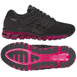 Zapatillas de running Asics Gel Quantum 180 2 W T6G7N-9090 negro violeta 3