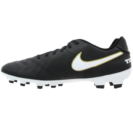 Nike Tiempo Genio Ii Cuero Fg M 819213-010 zapatos de fútbol negro negro 1