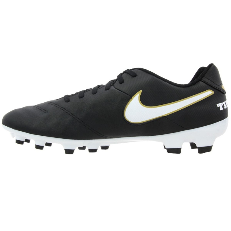 Nike Tiempo Genio Ii Cuero Fg M 819213-010 zapatos de fútbol negro negro 1