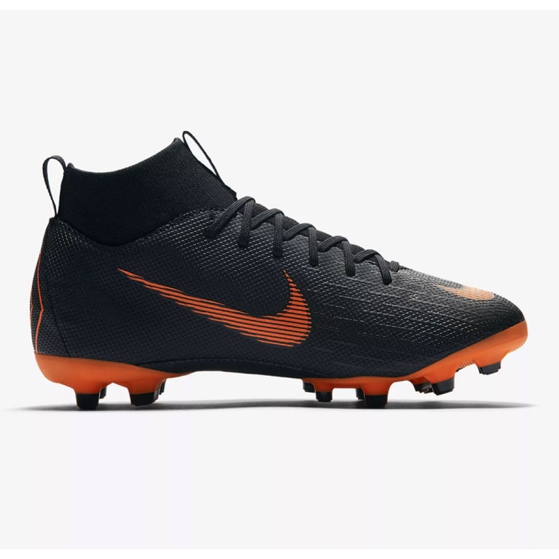 Nike Mercurial Superfly 6 Academy Gs Mg Jr AH7337-081 zapatos de fútbol negro negro 1