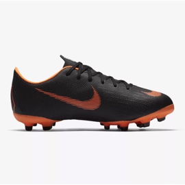 Nike Mercurial Vapor 12 Academy Gs Mg Jr AH7347-081 zapatos de fútbol negro negro 1