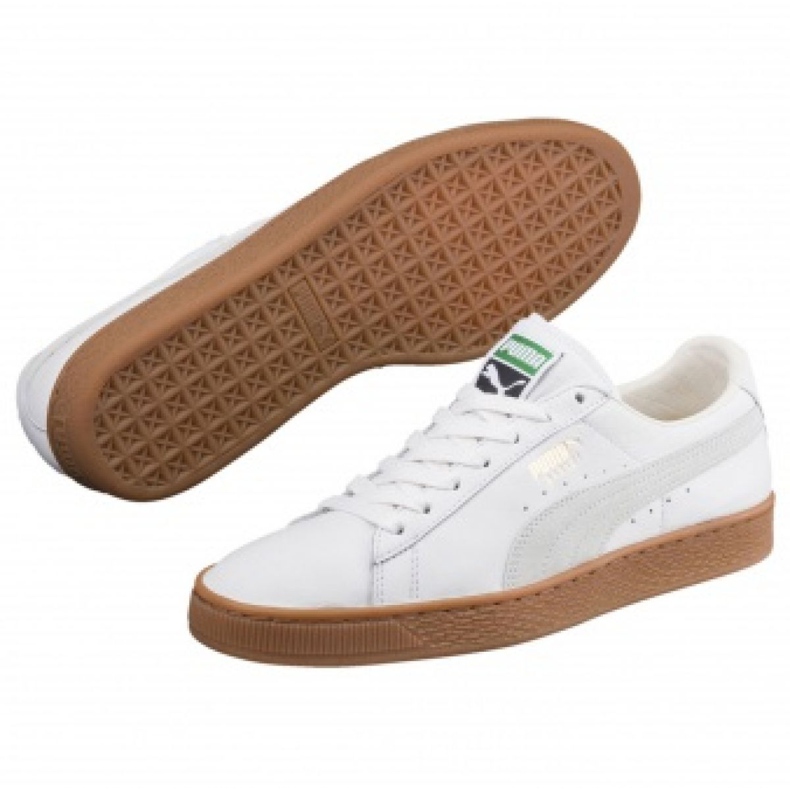 Zapatillas Puma Basket Classic Gum Deluxe M 365366 01 blanco 1