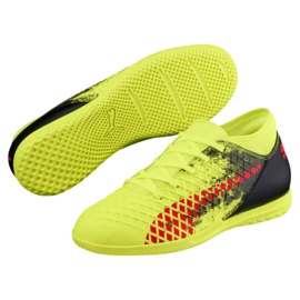 Reebok Puma Future 18.4 It Jr 104337 01 botas de fútbol amarillo amarillo 2