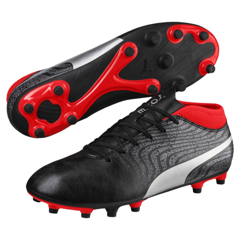 Botas de fútbol Puma Uno 18.4 Fg M 104556 01 negro negro 1 Botas de fútbol Puma Uno 18.4 Fg M 104556 01 negro negro 1
