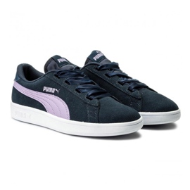 Puma Smash v2 Ribbon Jr 366003 03 azul marino 1