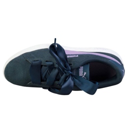 Puma Smash v2 Ribbon Jr 366003 03 azul marino 3