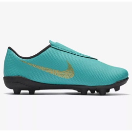 Nike Mercurial Vapor 12 Club Ps V CR7 Mg Jr AJ3096-390 zapatos de fútbol azul azul 1