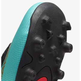 Nike Mercurial Vapor 12 Club Ps V CR7 Mg Jr AJ3096-390 zapatos de fútbol azul azul 3