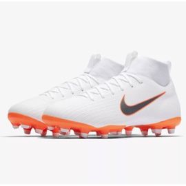 Nike Mercurial Superfly 6 Academy Gs Mg Jr AH7337-107 zapatos de fútbol multicolor blanco 4