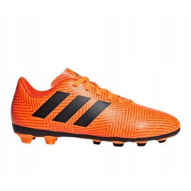 Las botas de fútbol adidas Nemeziz 18.4 FxG Jr DB2355 multicolor naranja 1