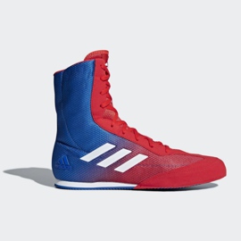Zapatos de boxeo adidas Box Hog Plus azul-rojo 5