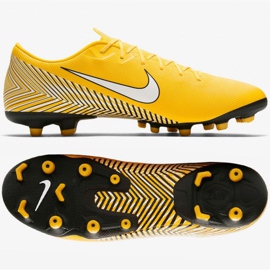 Nike Mercurial Vapor 12 Academy Neymar Mg M AO3131-710 zapatos de fútbol multicolor amarillo 3
