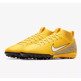 Zapatos de fútbol Nike Mercurial Superfly 6 Academy Gs Neymar Tf Jr AO2887-710 amarillo amarillo 3