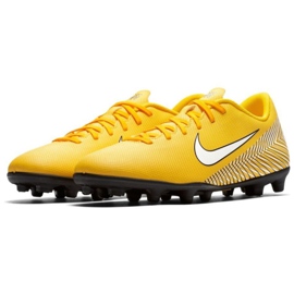 Nike Mercurial Vapor 12 Club Neymar Mg M AO3129-710 zapatos de fútbol multicolor amarillo 1