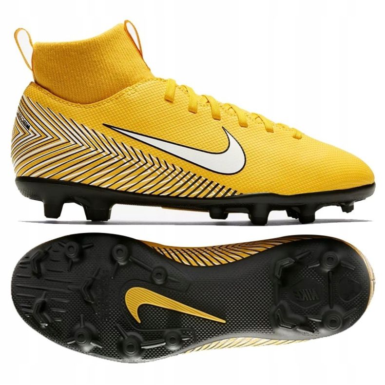 Zapatillas de fútbol Nike Mercurial Superfly 6 Club Neymar Mg Jr AO2888-710 multicolor amarillo 1