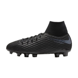 Nike Hypervenom Phantom 3 Academy Df Fg Jr AH7287-001 zapatos de fútbol negro negro 1