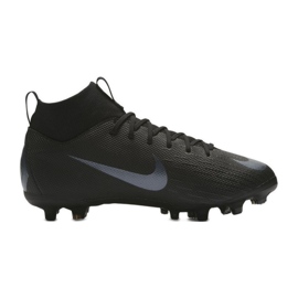 Nike Mercurial Superfly 6 Academy Gs Mg Jr AH7337-001 zapatos de fútbol negro negro 3
