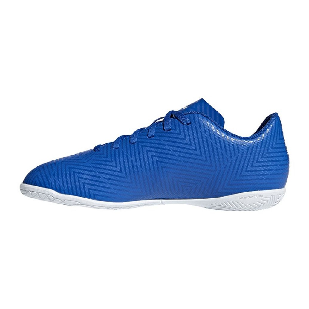 Zapatillas de fútbol Adidas Nemeziz Tango 18.4 In Jr DB2384 azul azul Zapatillas de fútbol Adidas Nemeziz Tango 18.4 In Jr DB2384 azul azul