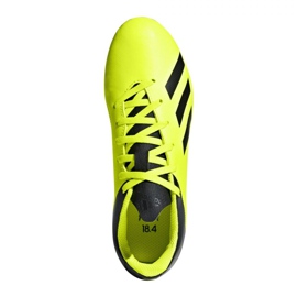 Botas de fútbol adidas X 18.4 FxG Jr DB2420 amarillo amarillo 1