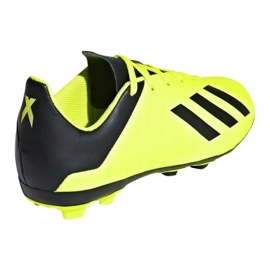 Botas de fútbol adidas X 18.4 FxG Jr DB2420 amarillo amarillo 2