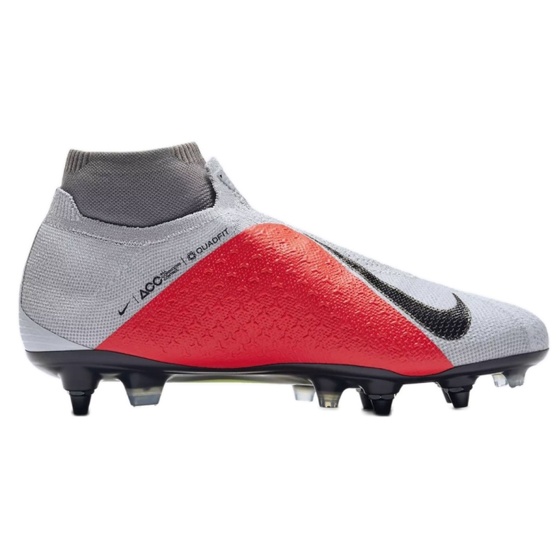 Botas de fútbol Nike Phantom Vsn Elite Df Sg Pro Ac M AO3264-060 gris plata 1