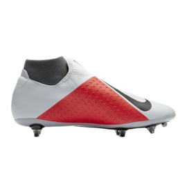 Nike Phantom Vsn Academy Df Sg AO3260-060 zapatos de fútbol blanco gris 3