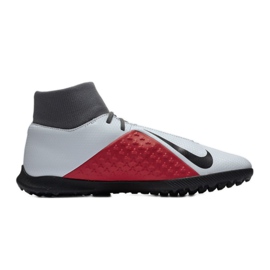 Nike Phantom Vsn Club Df Tf AO3273-060 zapatos de fútbol blanco gris 3