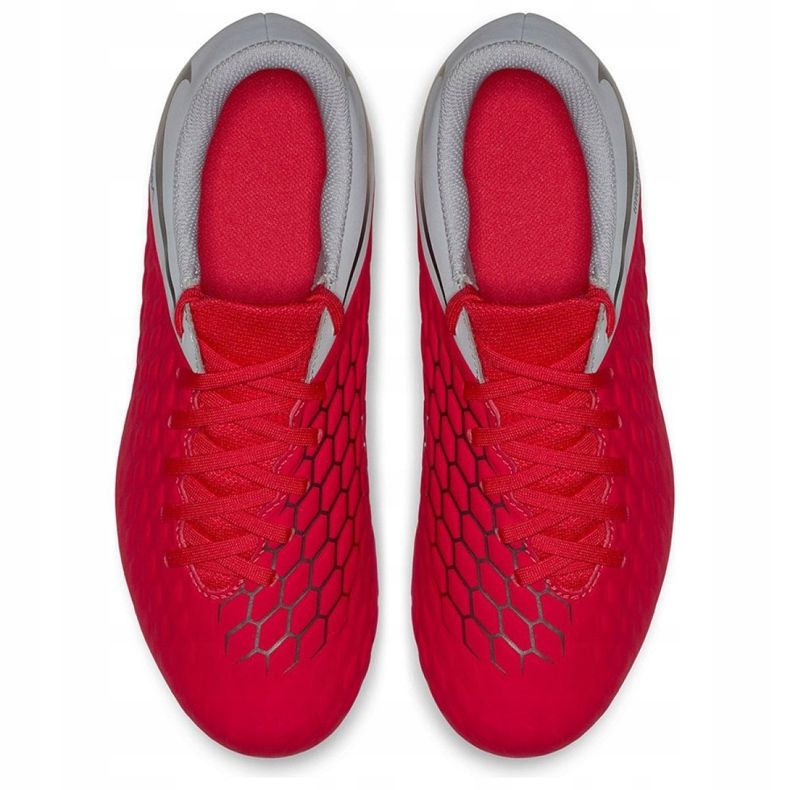 Zapatillas de fútbol Nike Hypervenom Phantom 3Club Fg Jr AJ4146-600 multicolor rojo 2