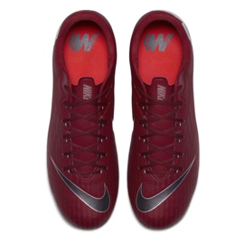 Zapatos de fútbol Nike Mercurial Vapor 12 Academy Fg M AH7375-606 rojo rojo 8