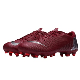 Zapatos de fútbol Nike Mercurial Vapor 12 Academy Fg M AH7375-606 rojo rojo 10