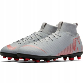 Zapatillas de fútbol Nike Mercurial Superfly 6 Club Mg Jr AH7339 060 blancas blanco blanco 3