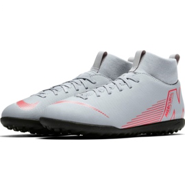 Zapatos de fútbol Nike Mercurial Superfly X 6 Club Tf Jr AH7345 060 blanco 3