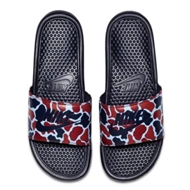 Chanclas Nike Benassi Just Do It Print 631261-405 negro multicolor 1