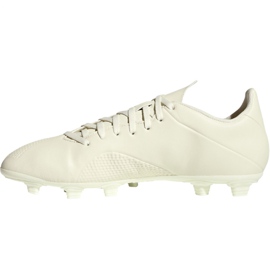 Botas de fútbol adidas X 18.4 Fg M DB2187 beige blanco 1