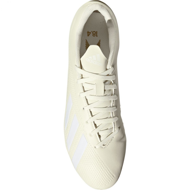 Botas de fútbol adidas X 18.4 Fg M DB2187 beige blanco 2