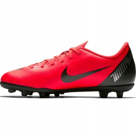 Zapatos de fútbol Nike Mercurial Vapor 12 Club Gs CR7 FG / MG Jr AJ3095-600 multicolor rojo 1
