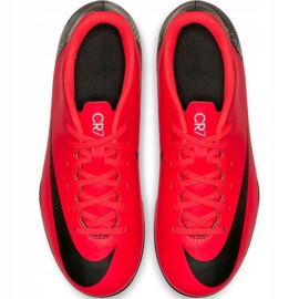 Zapatos de fútbol Nike Mercurial Vapor 12 Club Gs CR7 FG / MG Jr AJ3095-600 multicolor rojo 2