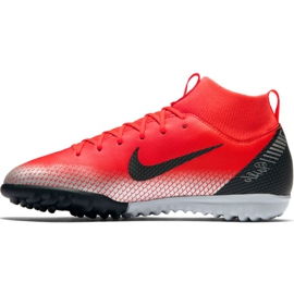 Calzado de fútbol Nike Mercurial Superfly X 6 Academy Gs CR7 Tf Jr AJ3112-600 rojo rojo 2 Calzado de fútbol Nike Mercurial Superfly X 6 Academy Gs CR7 Tf Jr AJ3112-600 rojo rojo 2
