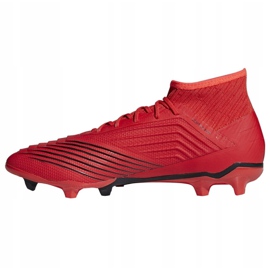 Botas de fútbol adidas Predator 19.2 Fg M D97940 multicolor rojo 1