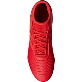 Botas de fútbol adidas Predator 19.3 Fg M BB9334 multicolor rojo 5