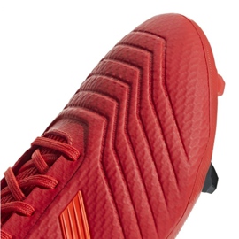Botas de fútbol adidas Predator 19.3 Fg M BB9334 multicolor rojo 7