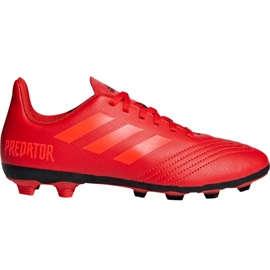 Botas de fútbol adidas Predator 19.4 FxG Jr CM8541 multicolor rojo 4