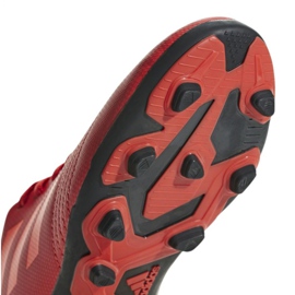 Botas de fútbol adidas Predator 19.4 FxG Jr CM8541 multicolor rojo 8