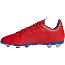 Botas de fútbol adidas X 18.4 FxG Jr BB9379 multicolor naranjas y rojos 2