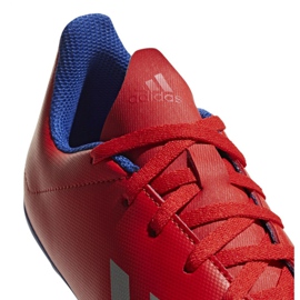Botas de fútbol adidas X 18.4 FxG Jr BB9379 multicolor naranjas y tintos 4
