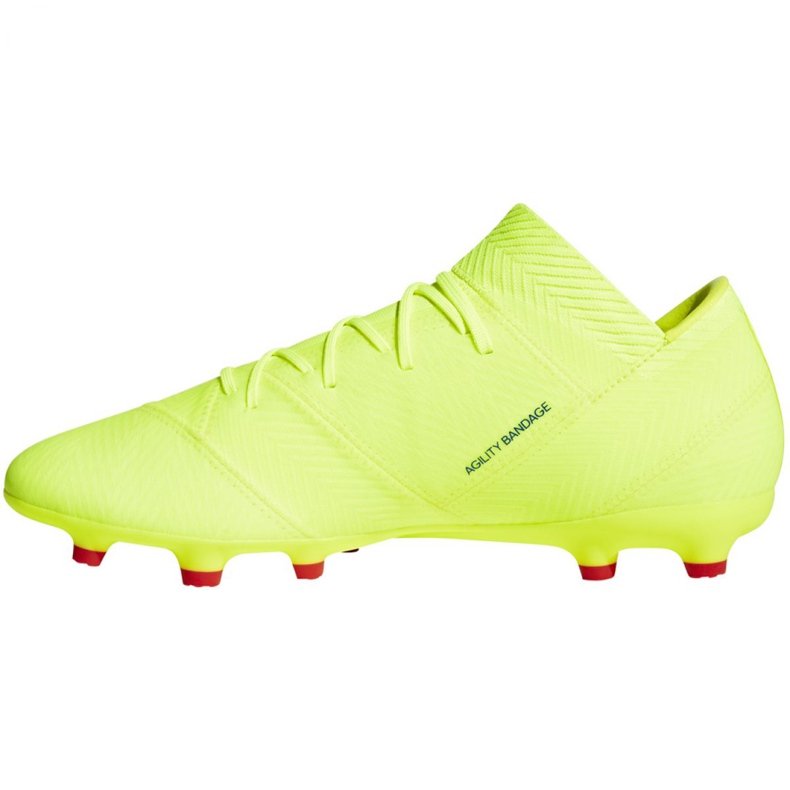 Botas de fútbol adidas Nemeziz 18.2 Fg M BB9431 amarillo amarillo 1